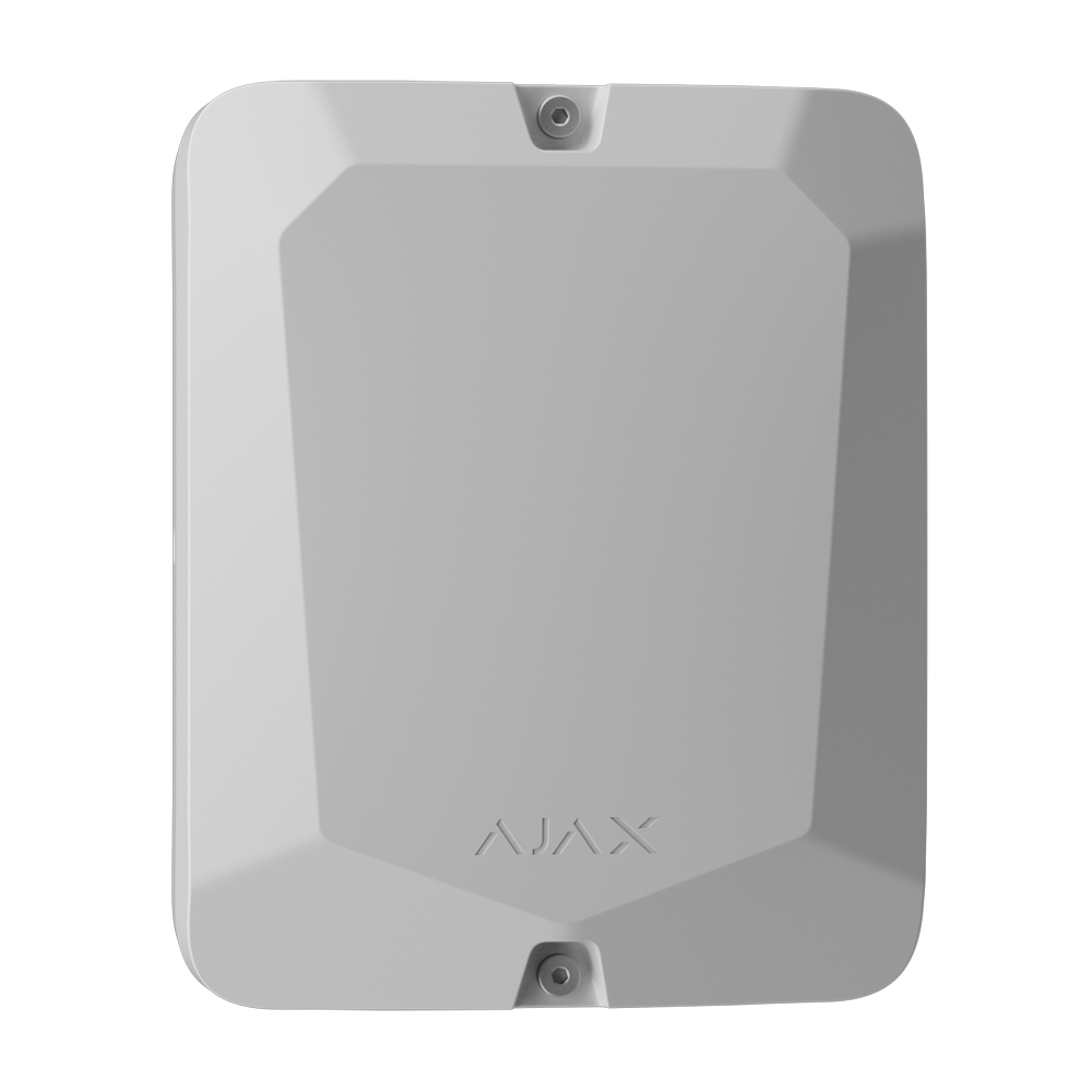 (FIBRA-CASE-C260-W) Boîtier avec 1 emplacement pour modules Fibra - Compatible avec les dispositifs Fibra:  - LineSupply - Espace pour une batterie 12 VDC jusqu'à 7 Ah - Niveau à bulle préinstallé - Protection anti-sabotage disponible