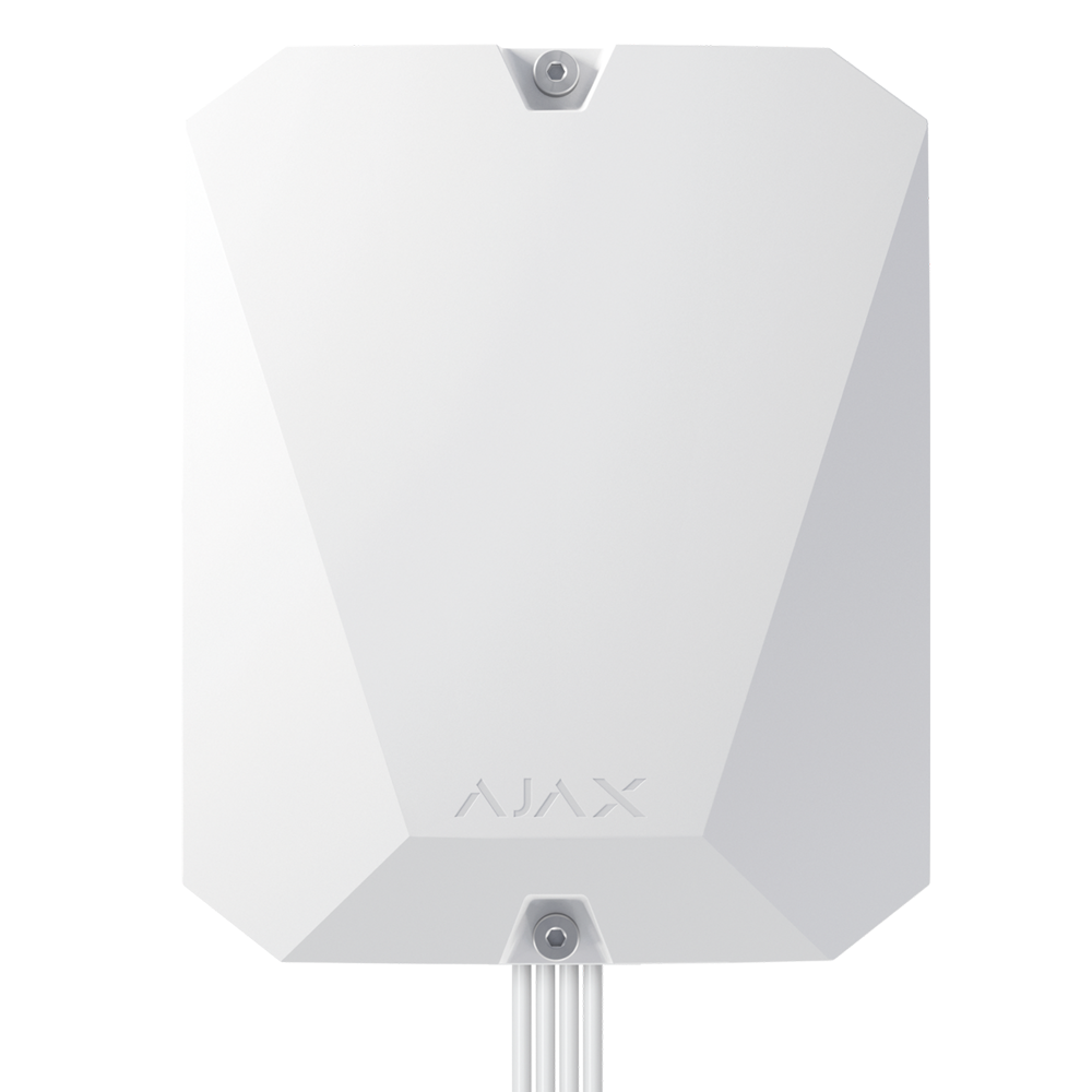 [FIBRA-HUBHYBRID-4G-W-NF] (FIBRA-HUBHYBRID-4G-W-NF) Centrale d'alarme - Certifié NFA2P et Grade 3 - Communication Ethernet et double SIM 4G - Protocoles Jeweller, Wings et Fibra - Jusqu'à 100 dispositifs sans fil et filaires - 8 lignes de bus indépendantes