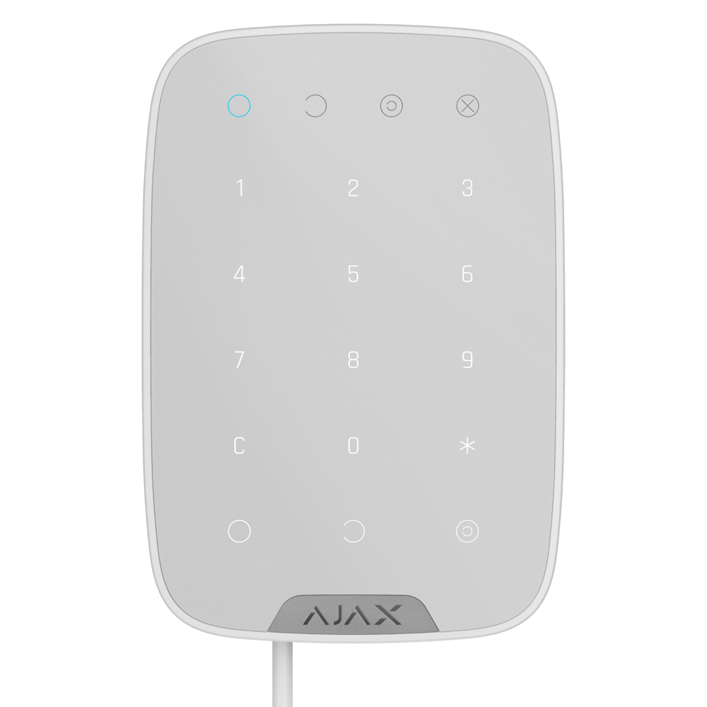 (FIBRA-KEYPAD-W-NF) Clavier filaire - Certifié NFA2P et grade 3 - Protocole Fibra - Bidirectionnel - Armé, partiellement armé, désarmé et urgence - Jusqu'à 50 codes