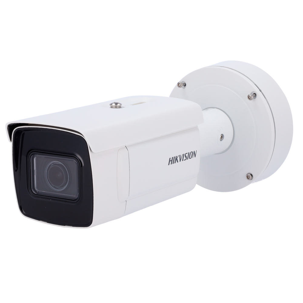 (iDS-2CD7A46G0/P-IZHSY(8-32mm)(C)) Hikvision - Caméra Bullet IP gamme PRO - 4 MPx (2688x1520) | Alarmes | 5 streams - Objectif motorisé 8~32 mm - IR 100 m | MicroSD jusqu'à 1 TB | Anti-corrosion - Reconnaissance des plaques d'immatriculation | Contrôle du trafic