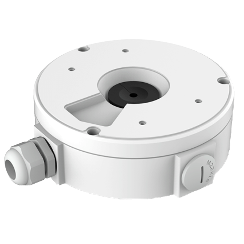 (MS-A84) Boîte de jonction Milesight - Pour caméra dôme motorisée - Apte pour extérieur IP66 - Installation dans un plafond ou un mur - 137mm. (Ø) x 47.6mm. - Passage de câble