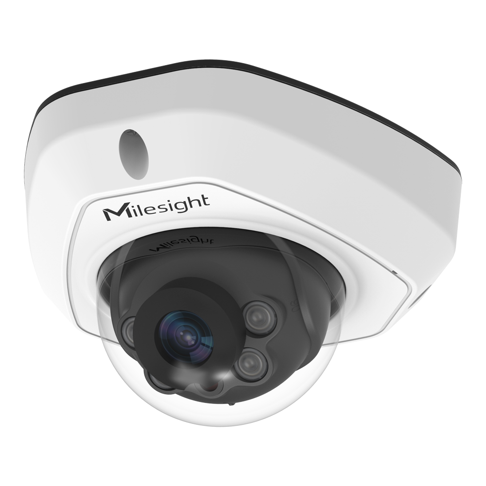(MS-C8173-PD) Cámara IP Mini Domo - 8Mpx | 1/2.8" Progressive Scan CMOS  | Lente 2.8 - Micrófono Integrado | Alarma | Audio - IR 30m | 120dB Super WDR - Video analísis AI basado en humano y vehículo - IP67 | IK10 | MicroSD
