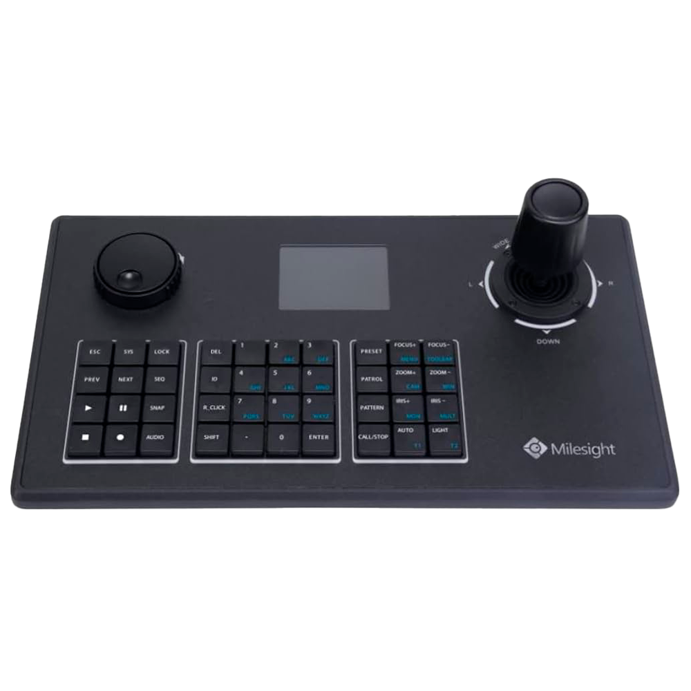 (MS-K01) Clavier IP Milesight - Connexion au réseau local RJ45 - Écran LCD 2.8" - Joystick 4 axes