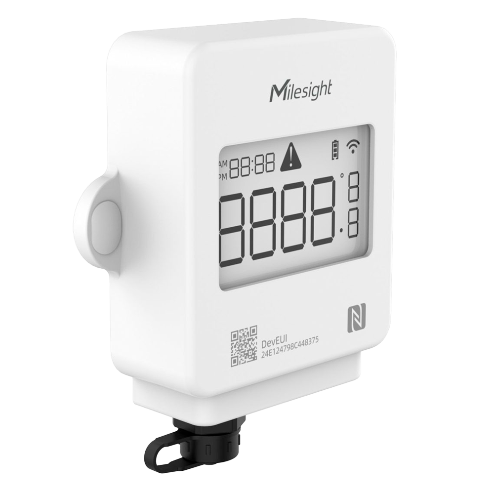 (MS-TS301-868M) Capteur de température LoRaWAN - Requiert une sonde externe pour lire la température -  Plage de détection -200ºC ~ 500ºC (en fonction de la sonde) - Jusqu'à 15Km de portée avec vision directe - Configuration via NFC et application - Degré de protection IP67