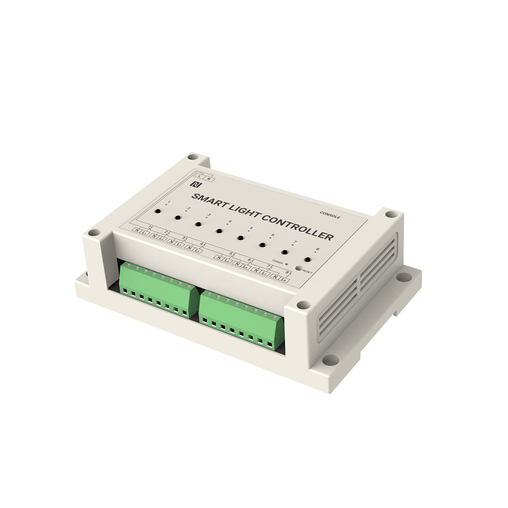 (MS-WS558-868M) Contrôleur de lumières LoRaWAN IoT - Jusqu'à 8 circuits d'éclairage - Mesure de la consommation d'énergie - Jusqu'à 15Km de portée avec vision directe - Configuration via NFC et application - Fonction de mise hors tension de la mémoire