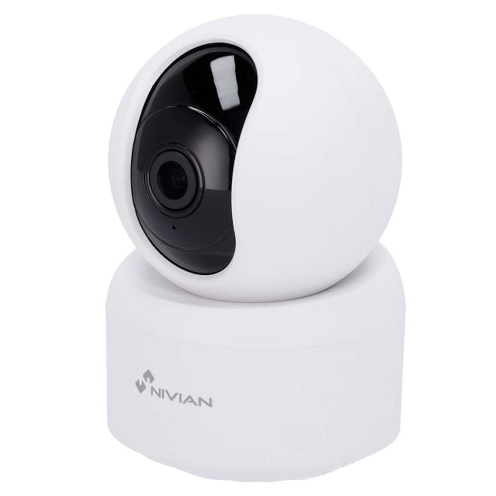 (NVS-IPC-IS4) Nivian Smart Caméra 2K - Wifi  2.4  GHz - Contrôle PT Autotracking | IR 10 m - Détection de personnes - Enregistrement sur carte microSD ou sur le cloud - Compatible TUYA Smart / Google / Alexa
