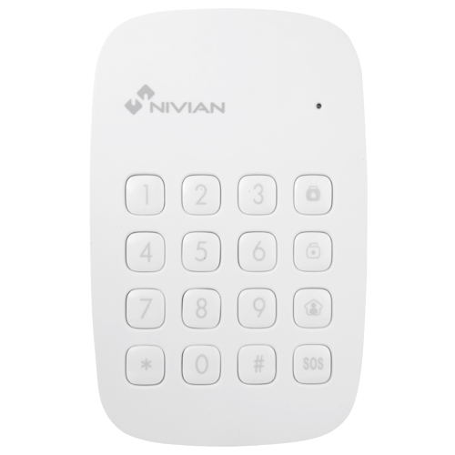 (NVS-K1A) Nivian Smart - Clavier indépendant - Lecteur d'étiquettes RFID - Indicateur LED - Sans fil 433MHz - Compatible avec la centrale d'alarme Nivian Smart