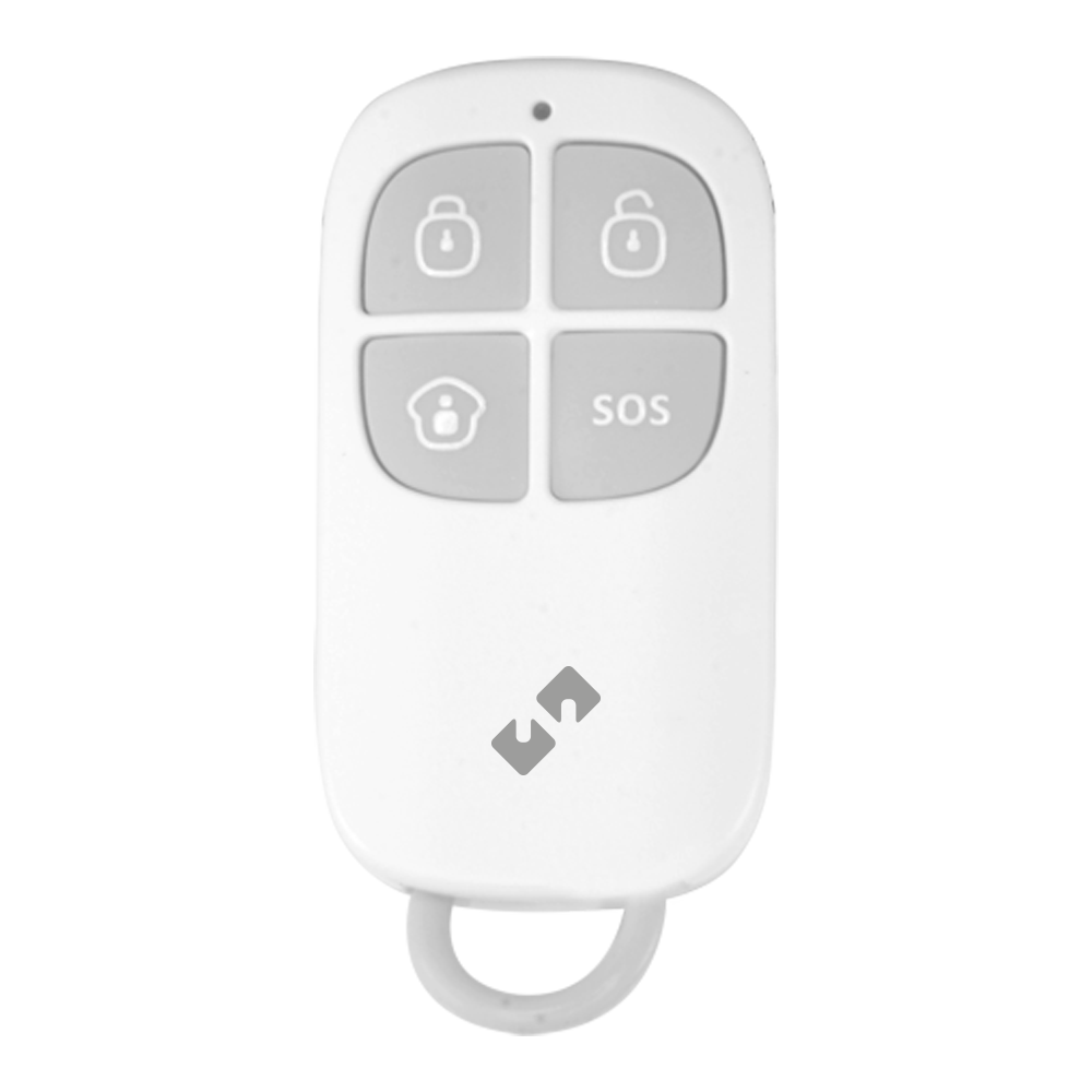 (NVS-RC1) Nivian Smart - Télécommande sans fil - Armé, désarmé, armé partiel et panique - Indicateur LED - Fréquence 433MHz - Compatible avec le panneau d'alarme Nivian