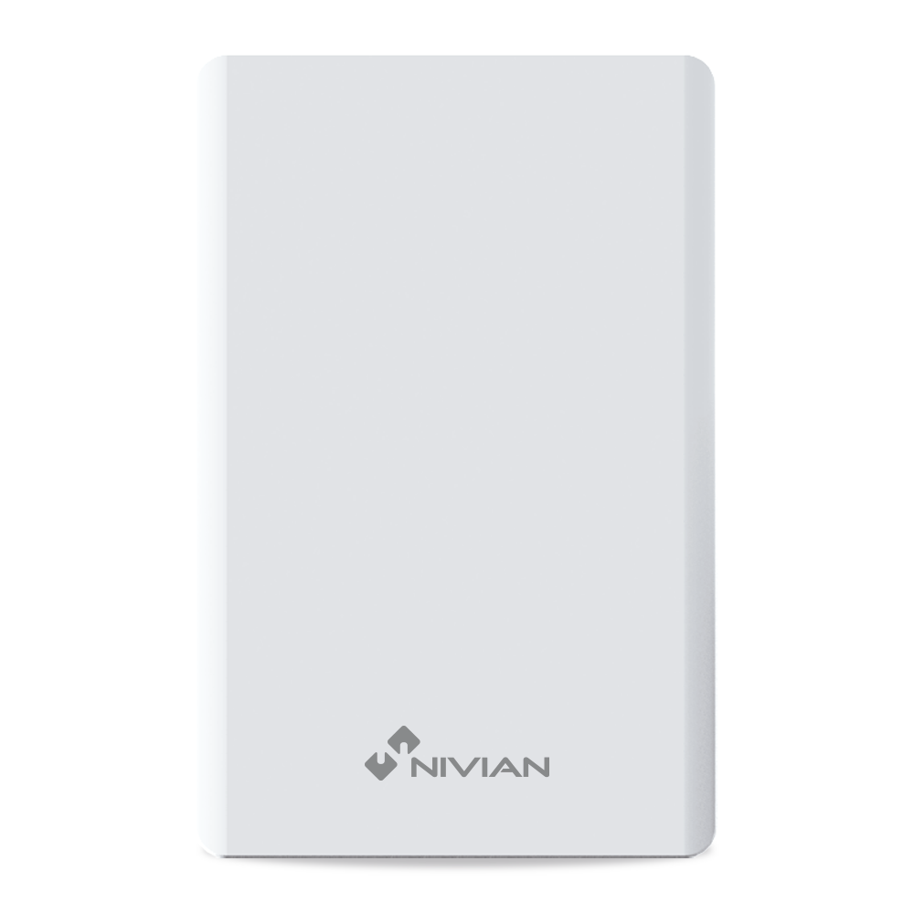 (NVS-VIBRATION1) Nivian Smart - Détecteur de vibration - Bris de verre ou déplacement d'objets - 2 niveaux de sensibilité - Sans fil 433MHz - Compatible avec la centrale d'alarme Nivian Smart