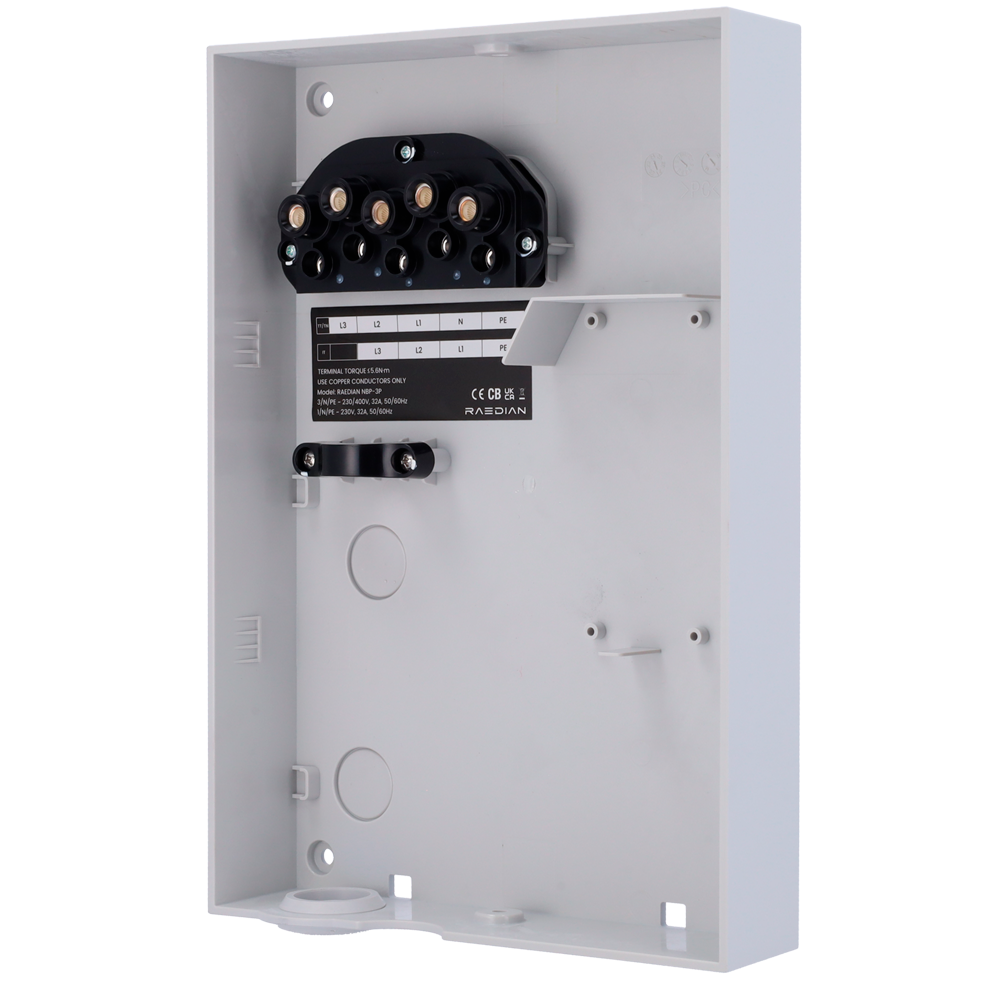 [RD-NEO-COVER-DOWN-L] (RD-NEO-COVER-DOWN-L) Cache pour chargeurs NEO - Arrière du chargeur - Blanc lune - 3 Entrées d'alimentation et de communication - Installation rapide et facile
