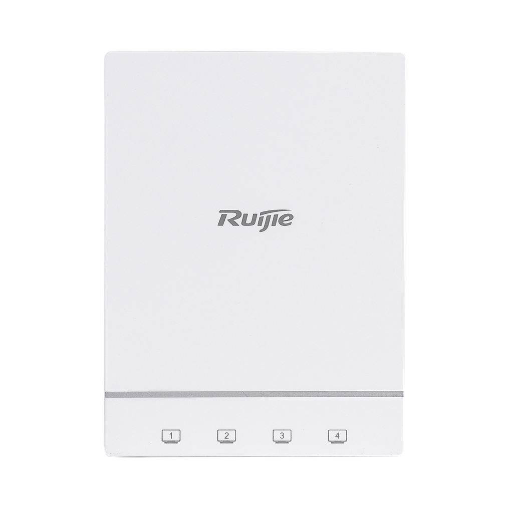 (RG-AP180) Ruijie - Point d'accès mural Wi-Fi omnidirectionnel 6 - Fréquence 2.4 et 5 GHz  - Supporte 802.11a/b/g/n/ac/ax - Vitesse 574+1201Mbps - Antenne 2x2 MIMO