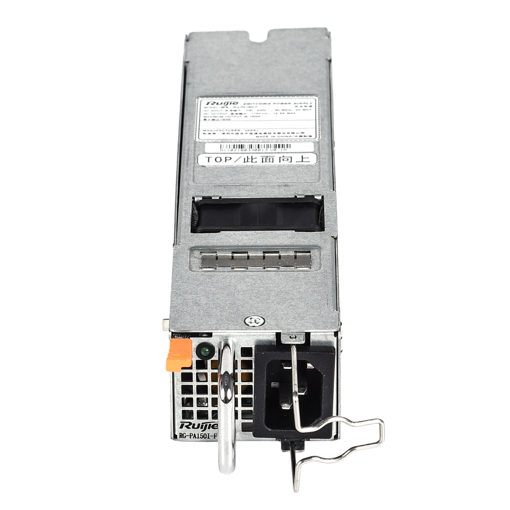 (RG-PA150I-F) Ruijie - Alimentation switch - Compatible avec la série RG-S6120/RG-CS86 - Compatible avec la série RG-S5750-H - Compatible avec la série RG-S5760-X - Entrée / Alimentation AC 150W