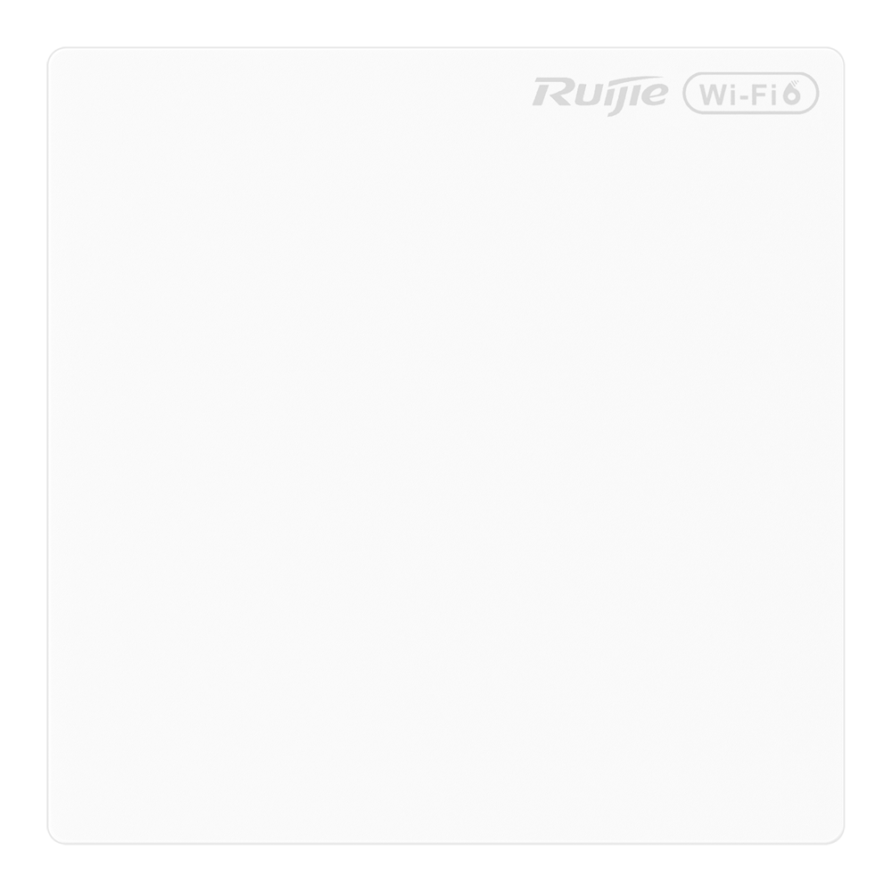 (RG-RAP62-Wall-lite) Reyee - AP Wi-Fi omnidirectionnel 6 Double radio - Fréquences 2.4, 5 - Supporte 802.11a/b/g/n/ac/ax/be - Vitesse de transmission jusqu'à 3000 Mbps - Antennes MIMO 2x2 à 2.4 GHz, 2x2 à 5 GHz