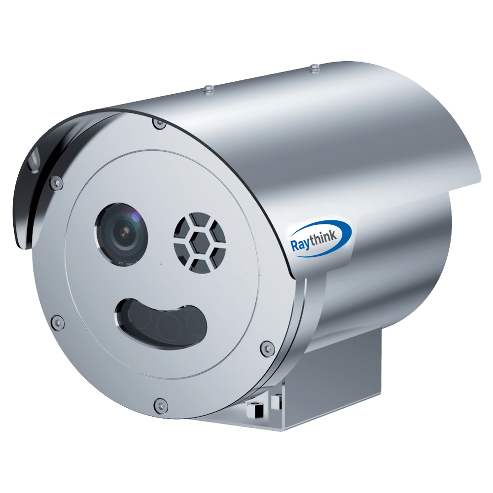 (RP-TE365-009A006FFL-A1-12V) Cámara térmica IP Raythink TE365 ATEX series - Sensor térmico VOx FPA 640x512 12μm | Lente 9mm - Sensor visible 1/2.8" CMOS | 5Mpx | Lente 13mm - Sensibilidad térmica ≤40mK - Rango medición temperatura -20~550ºC/±2ºC o ±2% - Detección de preventiva de incendios e intrusión
