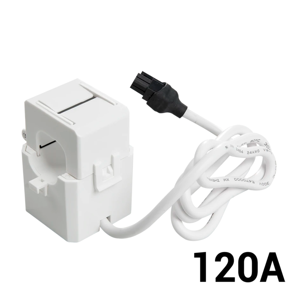 (SH-120A-CURRENT-TRANS-CLAMP) Shelly 120A  - Pinza de transformador de corriente - Medidor de consumo - Soporta 110-240 V - Compatible con Shelly EM - Compatible con Alexa y Google