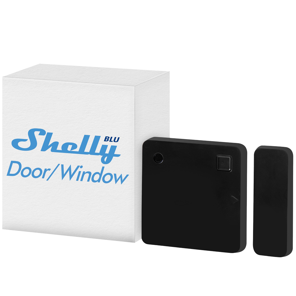 (SH-BLU-DOOR-WINDOW-B) Shelly BLU Door/Window Blanco -  Bluetooth - Requiere HUB - Batería de hasta 5 años - Apto para domótica de viviendas  - Compatible con Alexa y Google
