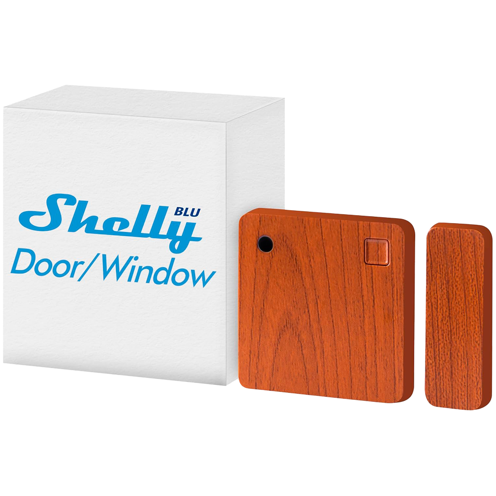 (SH-BLU-DOOR-WINDOW-BROWN) Shelly BLU Door/Window Blanco -  Bluetooth - Requiere HUB - Batería de hasta 5 años - Apto para domótica de viviendas  - Compatible con Alexa y Google