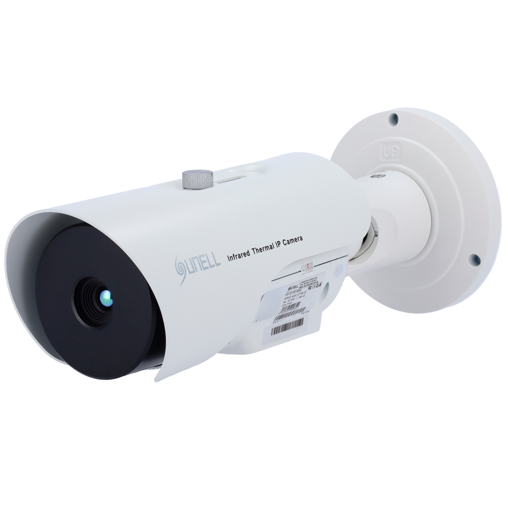 (SN-TPC4107KV-F35-NE) Caméra thermique IP Sunell - 384x288 VOx | Objectif 35mm - Sensibilité thermique ≤40mK - Précision ±8ºC  - Détection de la température, des personnes et des véhicules - NDAA - NEMA 4X