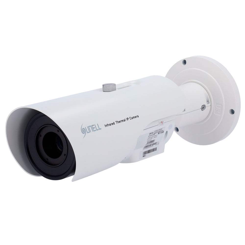 (SN-TPC4203KT-F08-NE) Caméra thermique IP Sunell - 400x300 VOx | Objectif 8mm - Sensibilité thermique ≤40mK - Précision ±2ºC  - Détection de la température, des personnes et des véhicules - NDAA - NEMA 4X