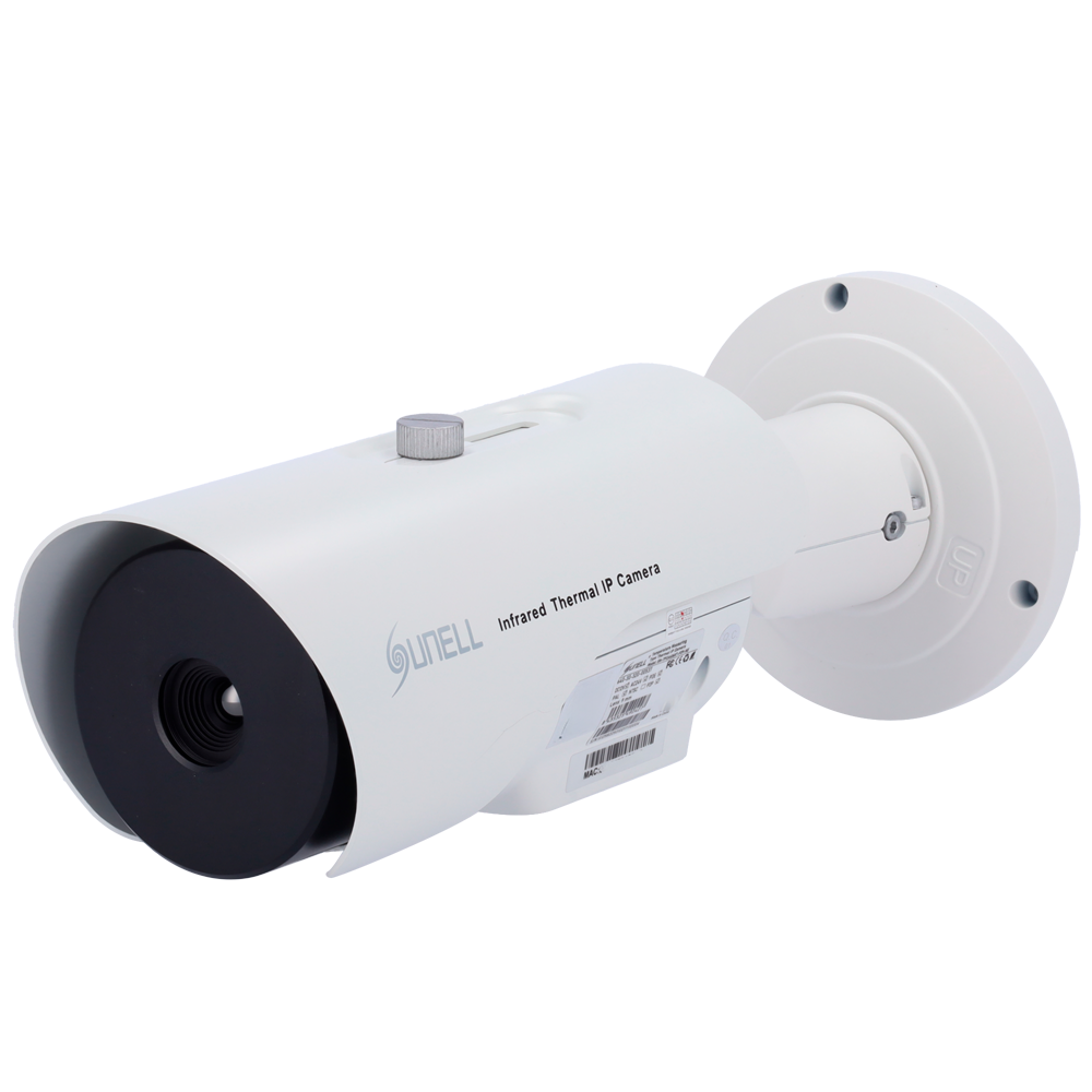 (SN-TPC6406KT-F35-NE) Caméra thermique IP Sunell - 640x512/12µm VOx | objectif 35mm - Sensibilité thermique ≤40mK - Précision ±2ºC / ±2% - Détection de la température, des personnes et des véhicules - Certification NDAA - NEMA 4X