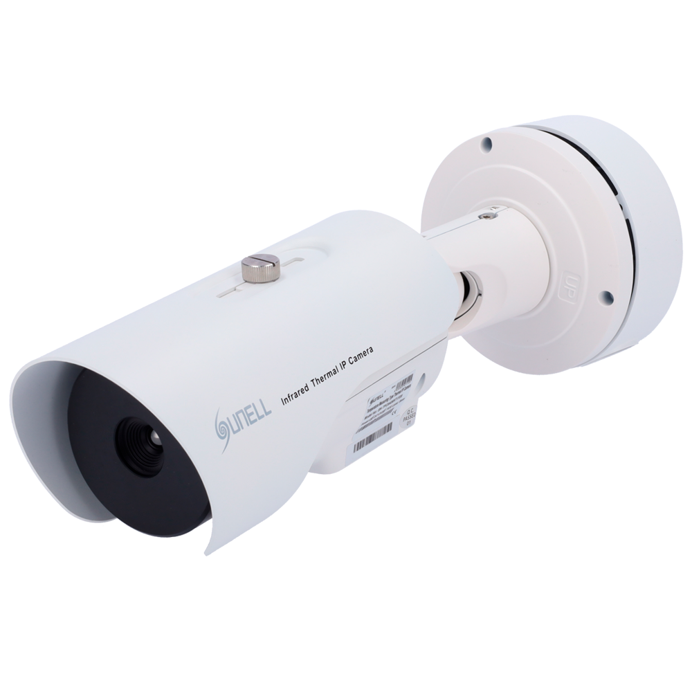 (SN-TPC6406KT/F09) Caméra thermique IP Sunell - 640x512/12µm VOx | objectif 9mm - Sensibilité thermique ≤40mK - Précision ±2ºC / ±2% - Détection de la température, des personnes et des véhicules - Certification NDAA