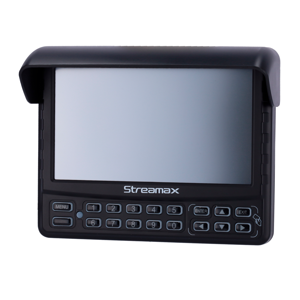 (ST-DISPLAY-CP4) Streamax - Écran 7" tactile  - Résolution 800x400 - Hauts-parleurs intégrés - Compatible avec les enregistreurs Streamax - Adapté à un usage embarqué dans les véhicules