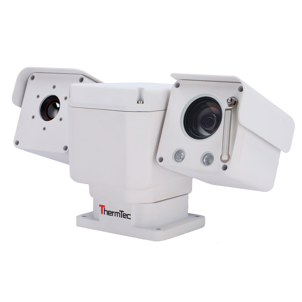 (THERMTEC-YS625) ThermTec mini caméra thermique PTZ Dual IP - capteur thermique 640x512VOx - objectif 25mm - capteur visible 4MPx - objectif 16mm - Sensibilité thermique ≤35mK - Précision thermique ± 8ºC - Détection d'intrusion et de température