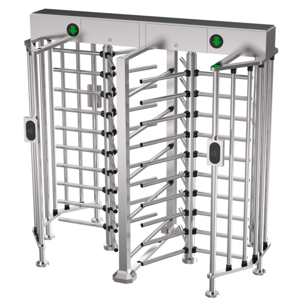 (TS-FHT965-2) Tourniquet d'accès bidirectionnel - 10 double bras rotatif détachable - Horaires, alarmes et modes d'ouverture - Dimensions du passage 600 mm | Force réglable - Acier inoxydable SUS304 de 1.2 mm - Certificat extérieur IP54