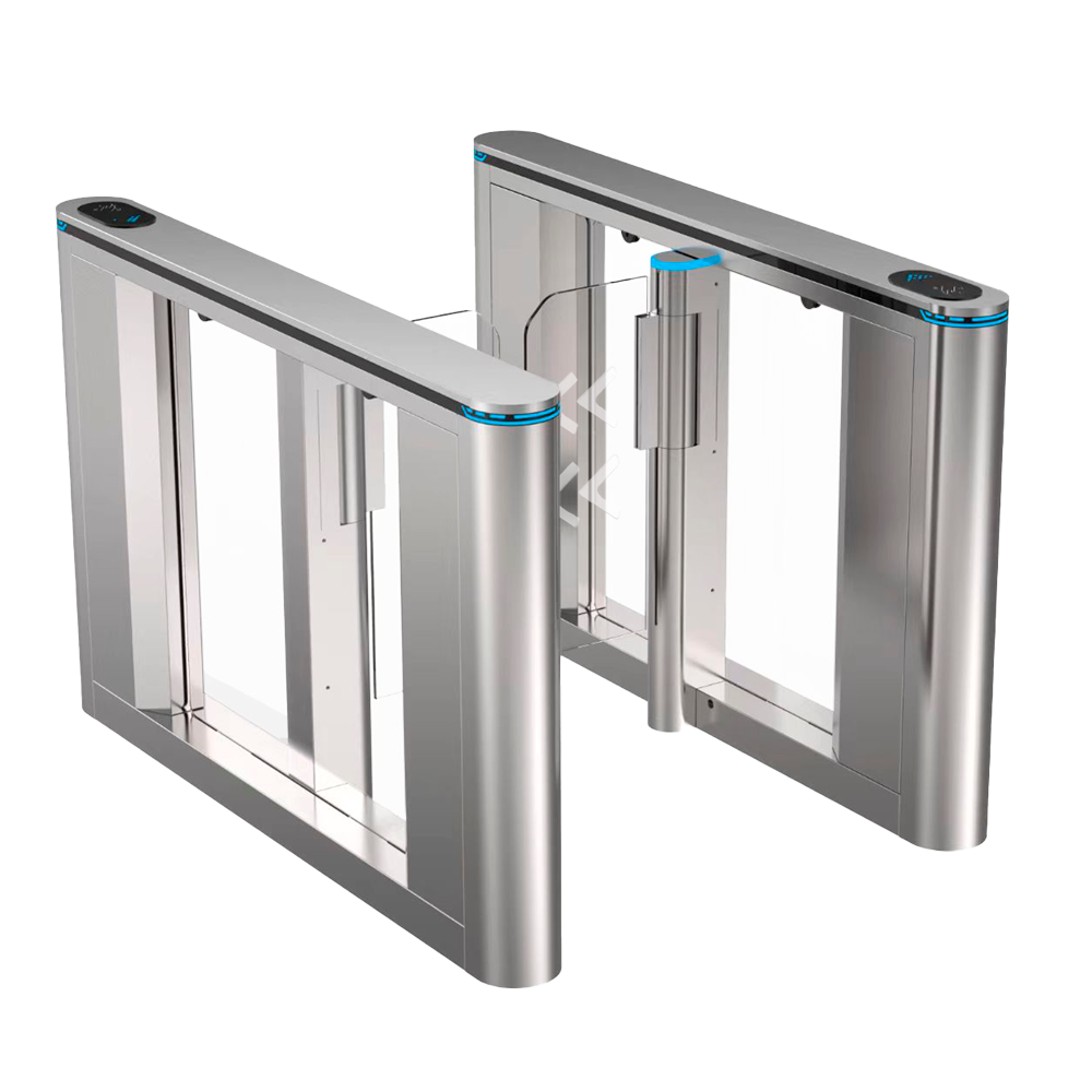 (TS-SG808-1200) Tourniquet d'accès bidirectionnel - Portillon avec barrière acrylique pliante - Horaires, alarmes et modes d'ouverture - Largeur de passage 1200 mm | 10.000.000 cycles - En acier inoxydable SUS304 - Compatible avec des systèmes tiers