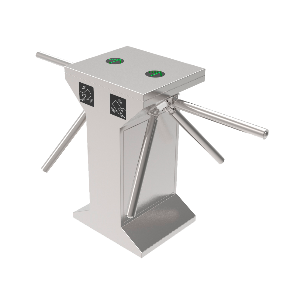 (TS-TR601-M) Tourniquet d'accès bidirectionnel - 3 bras rotatifs doubles - Horaires, alarmes et modes d'ouverture - Dimensions de l'espace libre 550 mm de chaque côté - Acier inoxydable SUS304 de 1.5 mm - Compatible avec des systèmes tiers