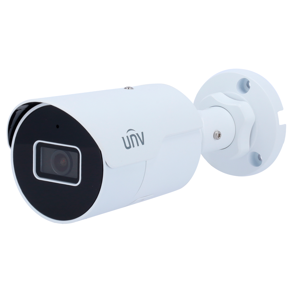 (UV-IPC2125LE-ADF28KM-H) Caméra Bullet IP Uniview - Gamme Easy - 5 MP | Objectif 2.8 mm | microSD 512 Go - IR 50 m | WDR 120 dB - Ultra Motion Detection - PoE | UMD | IP67  - Microphone