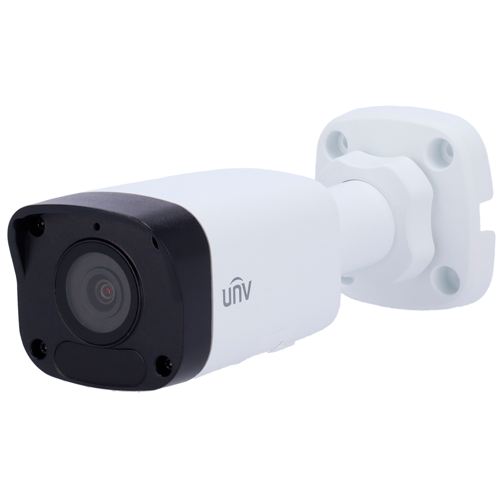 (UV-IPC2128LB-ADF28K-G) Caméra Bullet IP Uniview - Gamme Easy - 8 MP | Objectif 2.8 mm | microSD 512 Go - IR 30 m | WDR 120 dB  - SIP Lite - PoE | UMD | IP67 - Microphone
