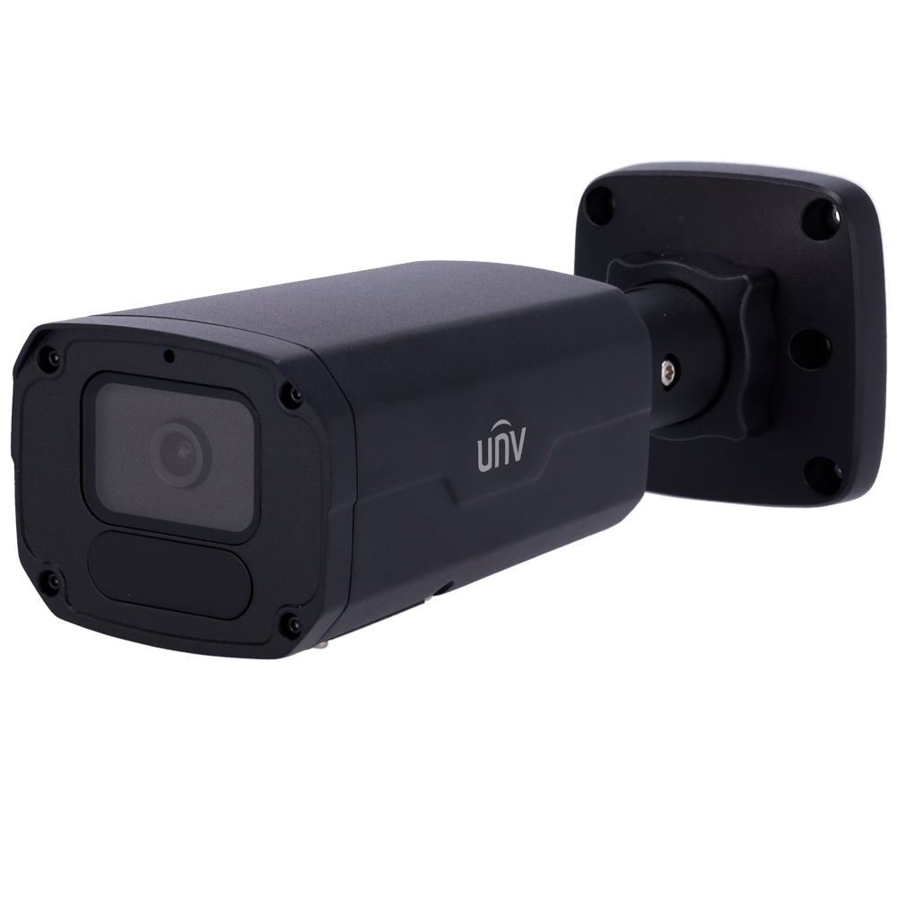 (UV-IPC2225SB-ADF40KM-I1-BLACK) Caméra Bullet IP Uniview - Gamme Prime - 5 MP | Objectif 4 mm | microSD 256 Go - IR 80 m | WDR 120 dB - Light Hunter - PoE | UMD | SIP | IP67 | IK10 - Microphone | Alarme | Audio | Couleur Noire
