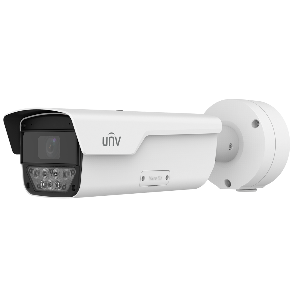(UV-IPC264EA-AHDZK-I1) Caméra Bullet IP Uniview - Gamme Pro - 4 MP | Objectif motorisé 2.8~12 mm 4X Zoom - IR 100m | WDR 140 dB | 60 FPS | microSD 512 Go - Wise-ISP : Métadonnées : Comptage des personnes - SIP | UMD | IP67 | IK10 | PoE+ - Audio | Alarmes | Microphone | Haut-parleur | Réinitialisation