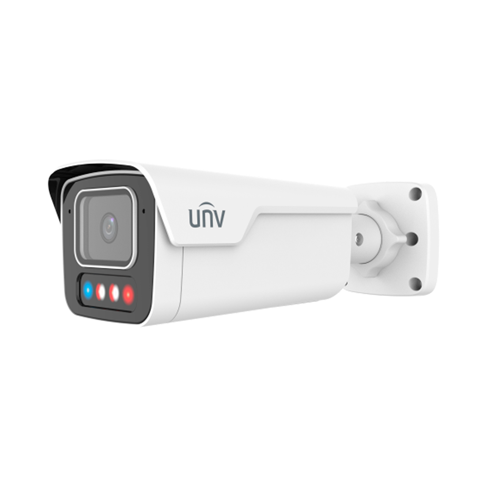 (UV-IPC2B18SE-ADF40KMC-WP-I1) Caméra Bullet IP Uniview - Prime - 8 MP | Objectif 4 mm | microSD 512 Go - Lumière blanche 40 m | WDR 130 dB - TriGuard 3.0 | Wise-ISP | NEMA 4X - PoE | SIP | UMD | Comptage | IP67 | IK0  - Microphone | Alarme | Audio | Réinitialisation