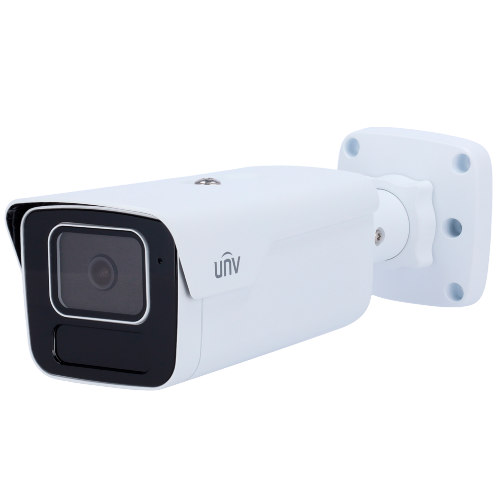 (UV-IPC2B18SS-ADF28K-I1) Caméra Bullet IP Uniview - Gamme Prime - 8 MP | Objectif 2.8 mm | microSD 512 Go - IR 80 m | WDR 130 dB  - LightHunter | SIP | UMD | Analyse statistique - PoE | IP67 | Surtensions 4000 V |  - Alarme | Audio | Microphone | Haut-parleur