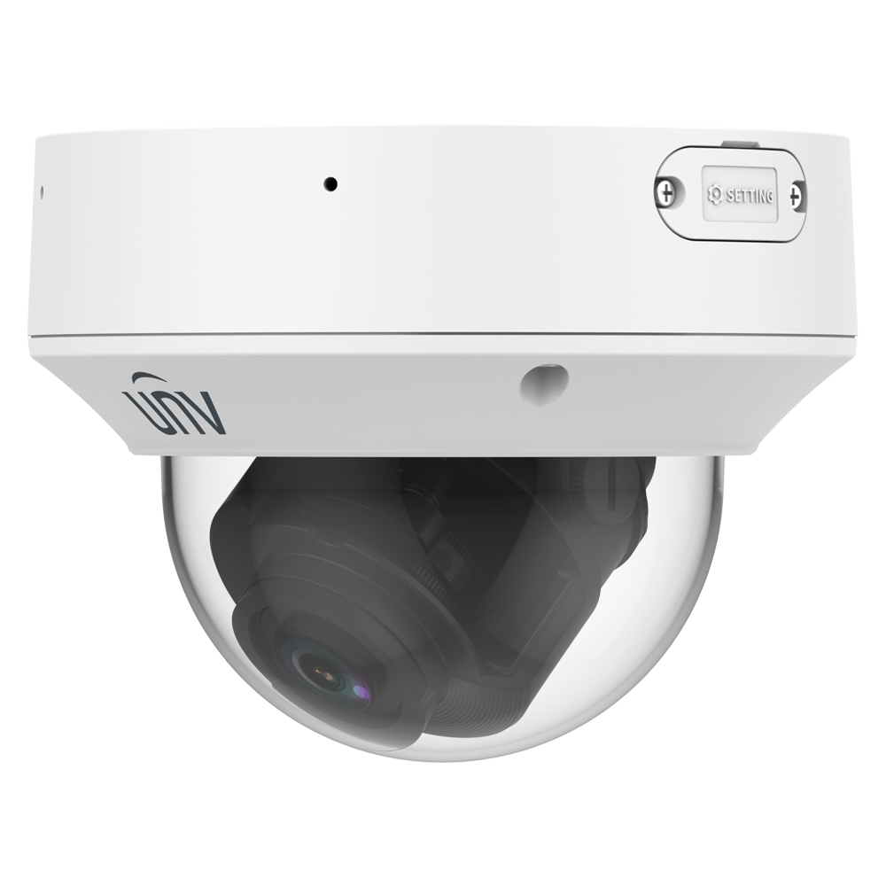 (UV-IPC3238SA-ADZK-PI-I2A) Cámara Domo IP Uniview - Gama Prime - 8 MP | Lente 2.7~13.5  mm | microSD 512 GB - IR 80 m | WDR 130 dB  - Super StarLight | Conteo de personas | Wise-ISP - PoE | SIP | UMD | IP67 | IK10 - 2 Mic | Alarma | Audio