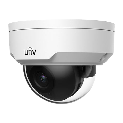 (UV-IPC324SB-DF28K-I0) Caméra dôme IP Uniview - Gamme Prime - 4 MP | Objectif 2.8 mm | microSD 256 Go - IR 30m | WDR 120 dB  - LightHunter | Analyse statistique - PoE | SIP | UMD | IP67 | IK10 - Audio | Alarmes