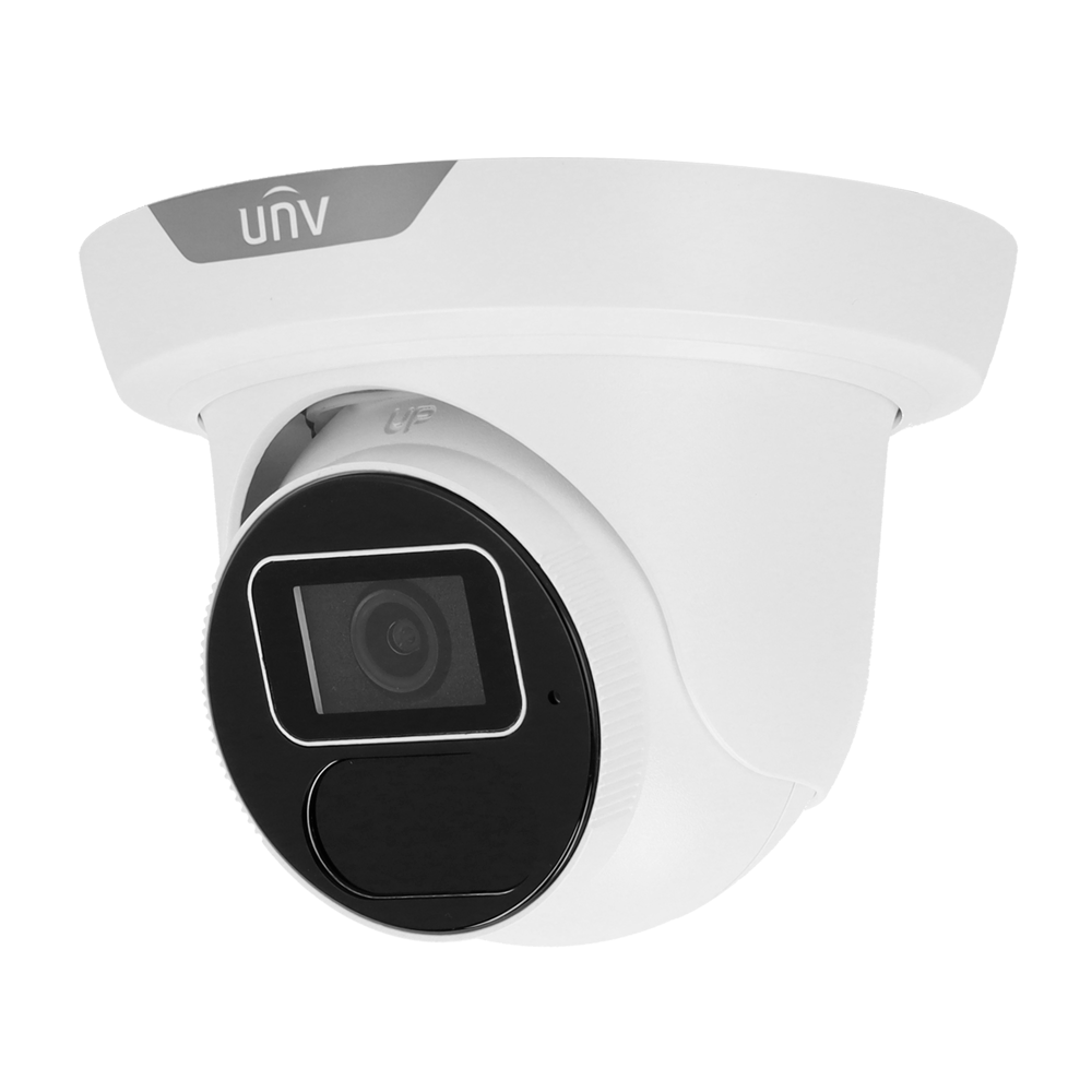 (UV-IPC3612SS-ADF28K-I1) Caméra IP Turret 2 Mégapixel a 60FPS - Gamme Prime - Objectif 2.8 mm / WDR 130 dB - Portée des LEDs IR 40 m | Microphone intégré - SIP, IA precisión99% basée sur les personnes et les véhicules - Imperméabilité IP67