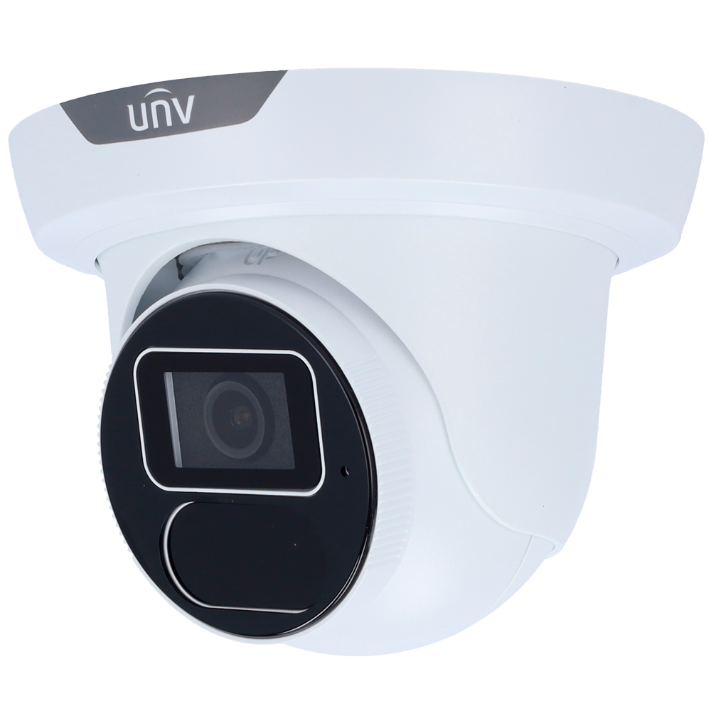 (UV-IPC3618SS-ADF28K-I1) Caméra IP 8 Megapixel - Gamme Prime - Capteur 2.8 mm | Microphone intégré - Portée des LED IR 40 m | WDR 130 dB - Algorithme IA | Évite les fausses alarmes - Interface WEB, CMS, Smartphone et NVR