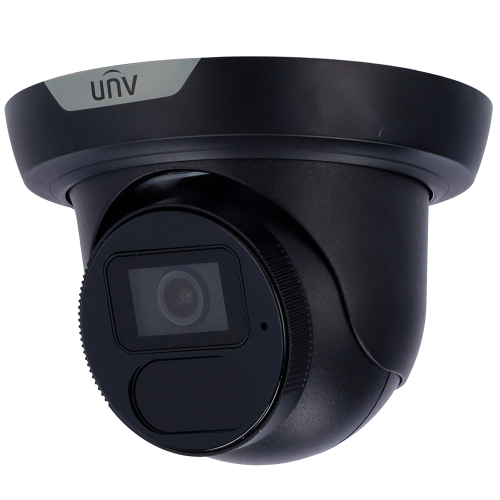 (UV-IPC3618SS-ADF28K-I1-BLACK) Caméra IP 8 Megapixel - Gamme Prime - Capteur 2.8 mm | Microphone intégré - Portée des LED IR 40 m | WDR 130 dB - Algorithme IA | Évite les fausses alarmes - Interface WEB, CMS, Smartphone et NVR