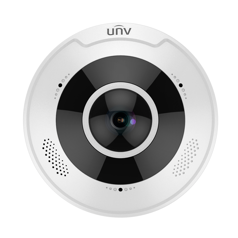 [UV-IPC815SB-ADF14K-I0] (UV-IPC815SB-ADF14K-I0) Caméra IP fisheye 5 Megapixel - Gamme Prime - 1/2.8" Progressive Scan CMOS - Objectif 1.4 mm Fisheye 360º | WDR - LED IR portée 10 m | Audio et alarmes - Interface WEB, CMS, Smartphone et NVR