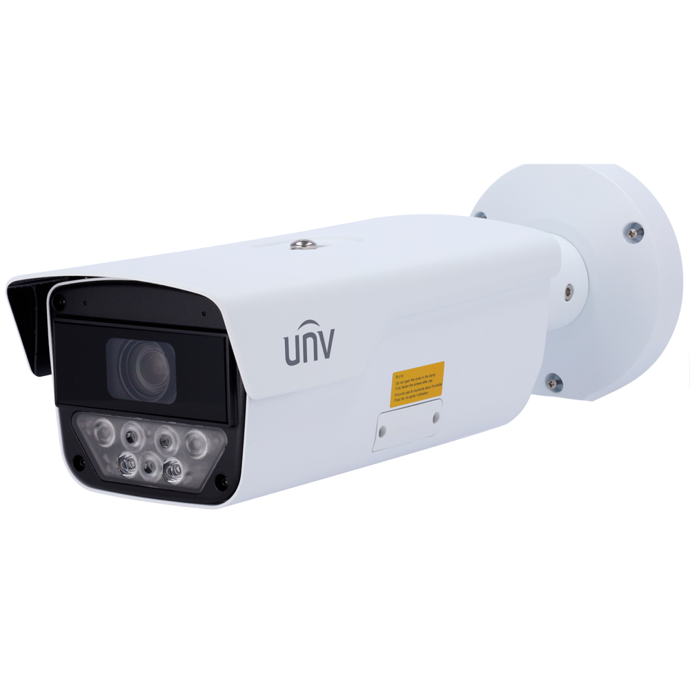 (UV-IPS-HC264@HDX4-IR-I1) LPR Uniview - Gamme Pro - 4 voies - 4MP | objectif motorisé 8~32 mm | microSD - IR 40 m | capteur 1/1.8" - (F1.6) - Wise-ISP | LPR jusqu'à 120 Km/h | 60 FPS - PoE+ | Audio | IP67 | IK10 - Alarmes | Chauffage | WDR 140 dB