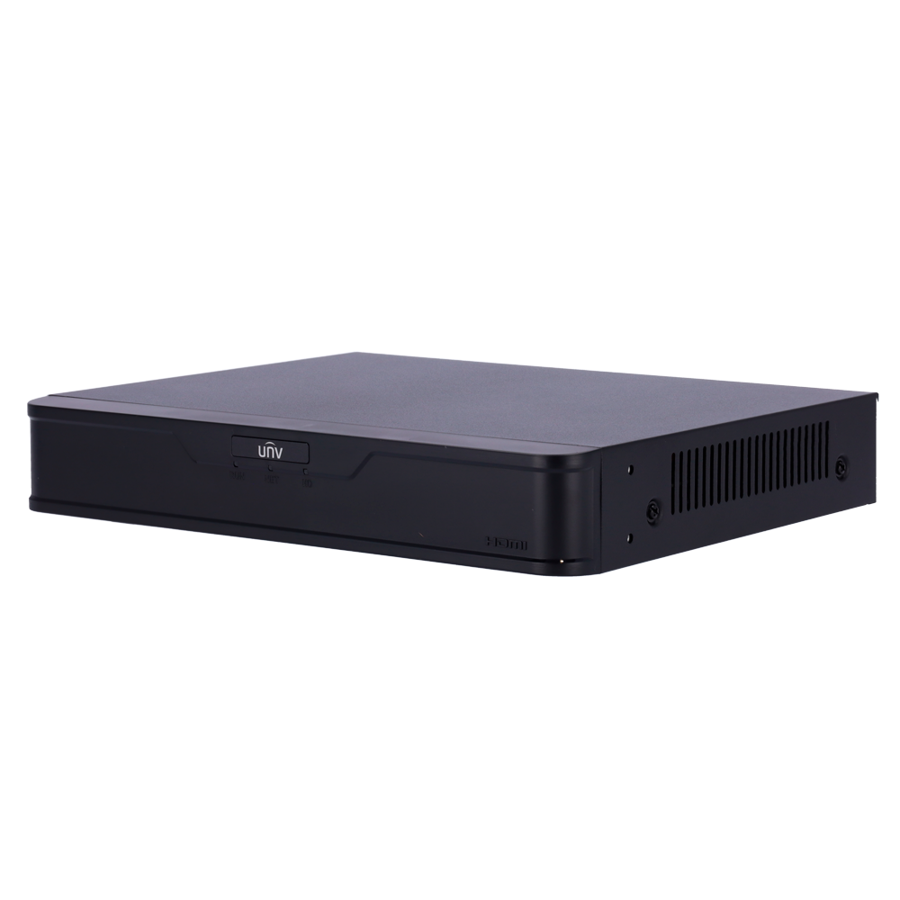 [UV-NVR301-04B-P4-IQ] (UV-NVR301-04B-P4-IQ) Gamme Easy d'Uniview - Enregistreur NVR pour caméra IP - Résolution jusqu'à 12Mpx - 4CH vidéo / Compression Ultra265 / 4 CH PoE - Bande passante 80Mbps | Prend en charge 1HDD - SIP jusqu'à 2CH | AcuSearch
