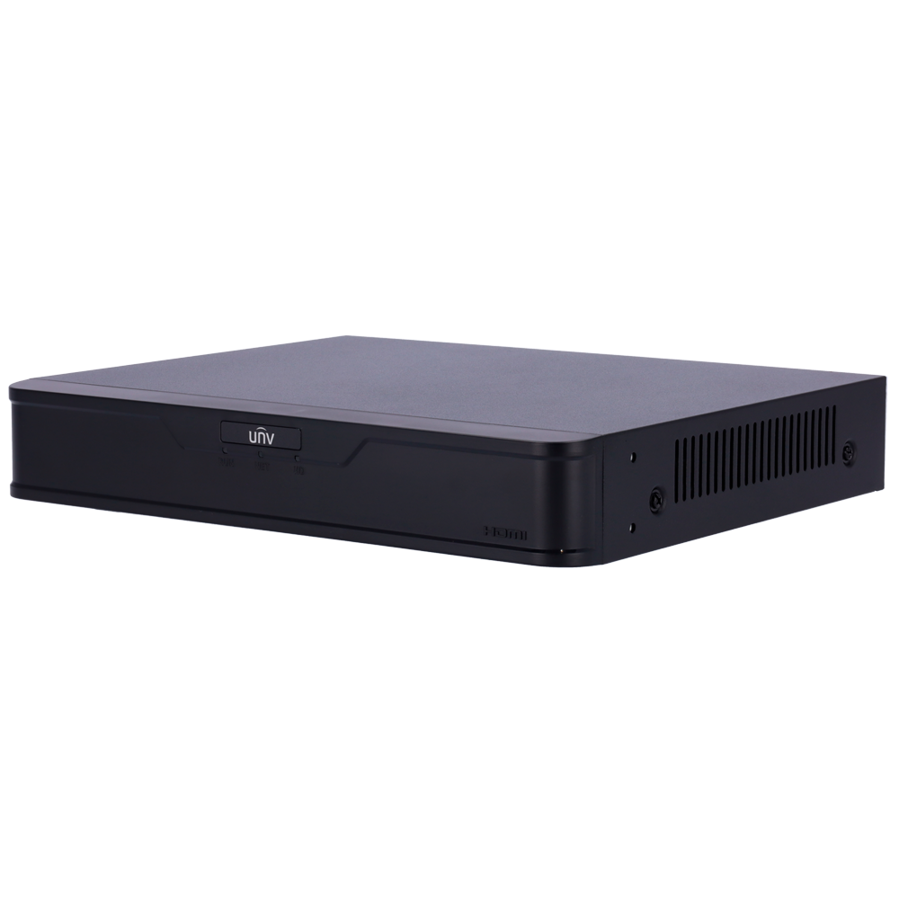 (UV-NVR301-08B-IQ) NVR Gamme Easy d'Uniview - 8 CH video | 12MP | 80 Mbps - Détection de visage | Détection de véhicule - SIP | UMD | AcuSearch - Comptage de personnes et surveillance du trafic - Admet 1 disque dur jusqu'à 10 TB