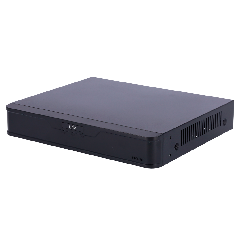 (UV-NVR501-04B) Enregistreur NVR pour caméra IP - Gamme Prime - 4 CH vidéo  / Compression Ultra H.265 - Résolution maximale 8Mpx - Bande passante 80 Mbps - Support 1 disque dur