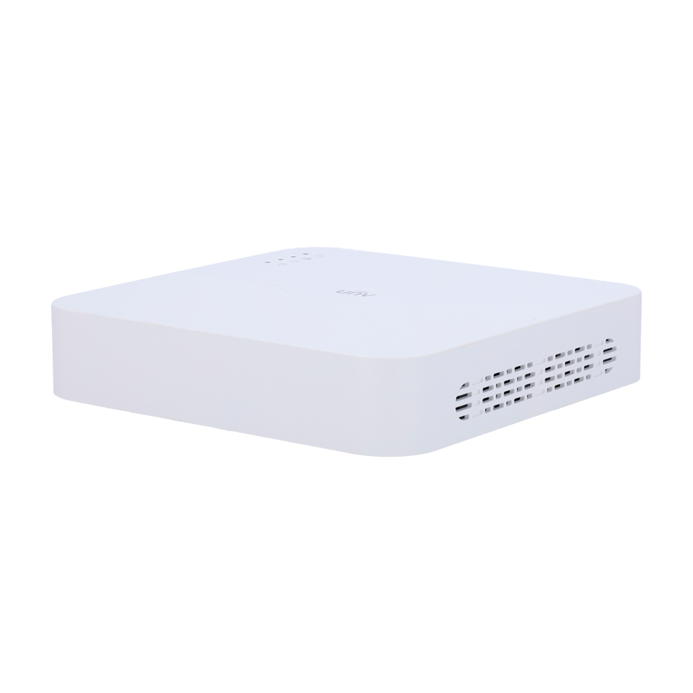 [UV-NVR501-04B-LP4] (UV-NVR501-04B-LP4) Gamme Prime - Enregistreur NVR pour caméra IP - 4 CH vidéo / 4 CH PoE - Résolution maximale 8Mpx - Bande passante 80 Mbps - Prise en charge des fonctions intelligentes - Prend en charge 1 les disques durs SATA jusqu'à 6To