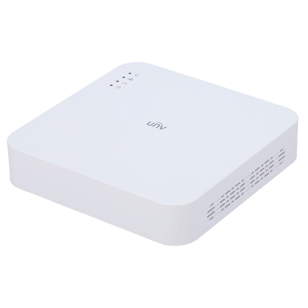 [UV-NVR501-04B-LP4-IQ] (UV-NVR501-04B-LP4-IQ) Uniview NVR Prime - 4 Canaux PoE - Résolution maximale 16 MP - 1 Disque dur jusqu'à 16 To - UMD | SIP | Comptage | Détection faciale - AcuSearch | SmartSearch - Bande passante 80 Mbps