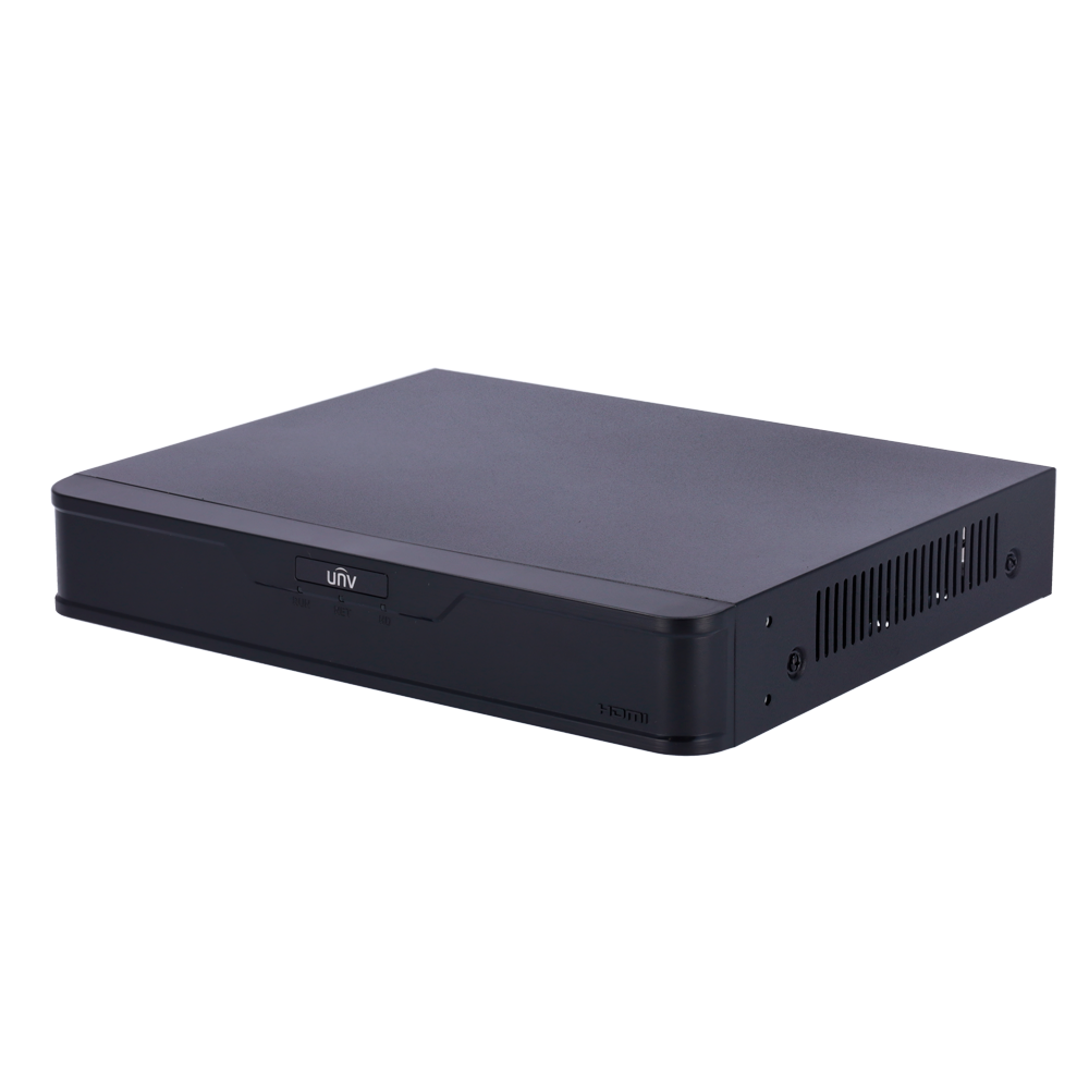 [UV-NVR501-08B-P8] (UV-NVR501-08B-P8) Enregistreur NVR pour caméra IP - Gamme Prime - 8 CH vidéo  / Compression Ultra H.265 - 8 Canaux PoE - Résolution maximale 8Mpx - Bande passante 80 Mbps - Support 1 disque dur