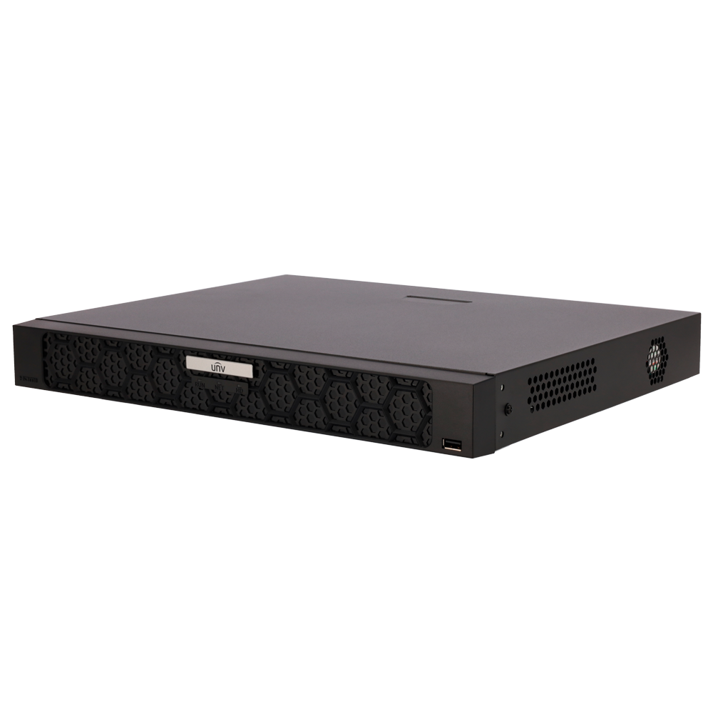 (UV-NVR502-08B-P8-IQ) Uniview Gamme Prime - Enregistreur NVR pour caméra IP - Résolution jusqu'à 16Mpx - 8CH vidéo / Compression Ultra265 / 8 ports PoE - Prend en charge SIP jusqu'à 4CH / Reconnaissance faciale - 2HDD / Prend en charge RAID / Alarmes